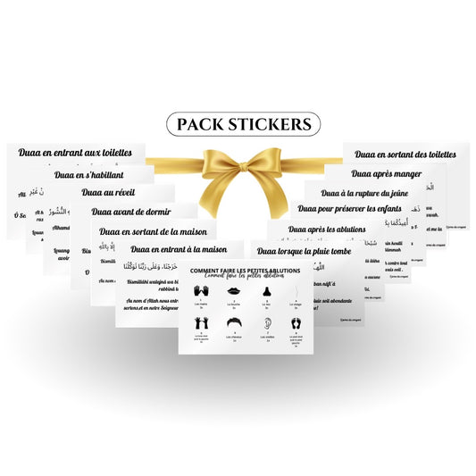 Pack stickers transparent