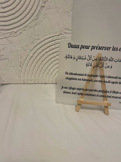 Plexiglass  - Duaa pour préserver les enfants